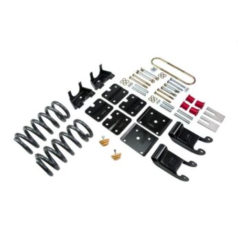 BELLTECH 769 LOWERING KITS  FRONT AND REAR COMPLETE KIT W/O SHOCKS 1995-2002 CHEVROLET ASTRO/SAFARI (2WD, W/ FACTORY STEEL LEAF) 2.5 IN. F/3.5 IN. R DROP W/O SHOCKS