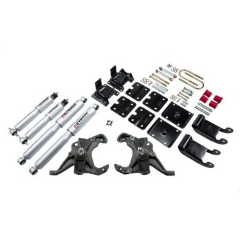 BELLTECH 771SP LOWERING KITS  FRONT AND REAR COMPLETE KIT W/ STREET PERFORMANCE SHOCKS 1985-1995 CHEVROLET ASTRO/SAFARI (2WD, W/ FACTORY COMPOSITE LEAF) 2 IN. F/2.5 IN. R DROP W/ STREET PERFORMANCE SHOCKS