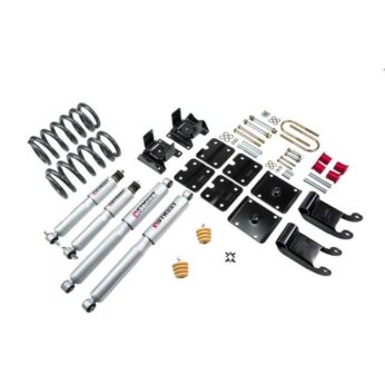 BELLTECH 772SP LOWERING KITS  FRONT AND REAR COMPLETE KIT W/ STREET PERFORMANCE SHOCKS 1985-1995 CHEVROLET ASTRO/SAFARI (2WD, W/ FACTORY COMPOSITE LEAF) 2.5 IN. F/2.5 IN. R DROP W/ STREET PERFORMANCE SHOCKS