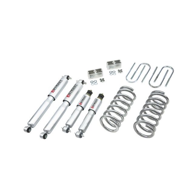 BELLTECH 779SP LOWERING KITS FRONT AND REAR COMPLETE KIT W/ STREET PERFORMANCE SHOCKS 1996-2003 ISUZU HOMBRE 4 CYL. (2WD) 1 IN. F/2 IN. R DROP W/ STREET PERFORMANCE SHOCKS