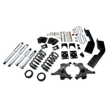 BELLTECH 784SP LOWERING KITS  FRONT AND REAR COMPLETE KIT W/ STREET PERFORMANCE SHOCKS 1995-1999 CHEVROLET SUBURBAN (2WD) 4 IN. OR 5 IN. F/7 IN. R DROP W/ STREET PERFORMANCE SHOCKS