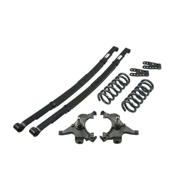 BELLTECH 786 LOWERING KITS FRONT AND REAR COMPLETE KIT W/O SHOCKS 1992-1998 CHEVROLET SUBURBAN (2WD, INC 3/4 TON 6 LUG) 3 IN. F/4 IN. R DROP W/O SHOCKS