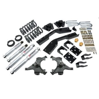 BELLTECH 789SP LOWERING KITS  FRONT AND REAR COMPLETE KIT W/ STREET PERFORMANCE SHOCKS 1992-1994 CHEVROLET SUBURBAN (2WD, 3/4 TON 6 LUG) 4 IN. OR 5 IN. F/7 IN. R DROP W/ STREET PERFORMANCE SHOCKS