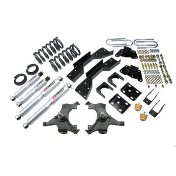 BELLTECH 794SP LOWERING KITS  FRONT AND REAR COMPLETE KIT W/ STREET PERFORMANCE SHOCKS 1995-1999 CHEVROLET TAHOE/YUKON (2DR ONLY) 4 IN. OR 5 IN. F/5.5 IN. R DROP W/ STREET PERFORMANCE SHOCKS