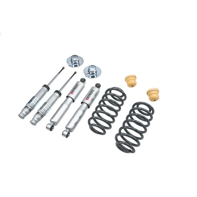 BELLTECH 796SP LOWERING KITS FRONT AND REAR COMPLETE KIT W/ STREET PERFORMANCE SHOCKS 2002-2009 CHEVROLET TRAILBLAZER/ENVOY (2WD/4WD) +1 IN. TO -2 IN. F/3 IN. R DROP, 03-06 CHEVROLET SSR +1 IN. TO -2 IN. F/2 IN. R DROP W/ STREET PERFORMANCE SHOCKS
