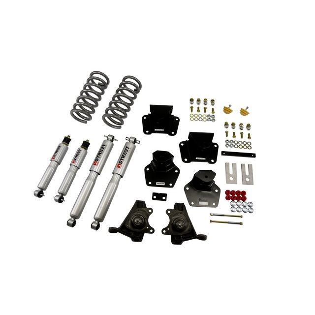 BELLTECH 806SP LOWERING KITS FRONT AND REAR COMPLETE KIT W/ STREET PERFORMANCE SHOCKS 1991-1996 DODGE DAKOTA (STD CAB, V8) 4 IN. F/4 IN. R DROP W/ STREET PERFORMANCE SHOCKS