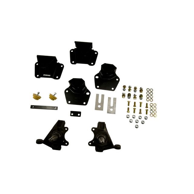 BELLTECH 807 LOWERING KITS FRONT AND REAR COMPLETE KIT W/O SHOCKS 1987-1990 DODGE DAKOTA (STD CAB, V8) 2 IN. F/4 IN. R DROP W/O SHOCKS