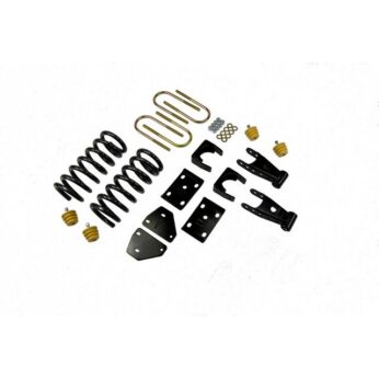 BELLTECH 810 LOWERING KITS  FRONT AND REAR COMPLETE KIT W/O SHOCKS 2006-2008 DODGE RAM 1500 ( STD/QUAD CAB) 2 IN. F/5 IN. R DROP W/O SHOCKS