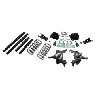 BELLTECH 815ND LOWERING KITS  FRONT AND REAR COMPLETE KIT W/ NITRO DROP 2 SHOCKS 1994-1999 DODGE RAM 1500 (STD CAB, V8, AUTO TRANS ONLY) 3 IN. F/4 IN. R DROP W/ NITRO DROP II SHOCKS