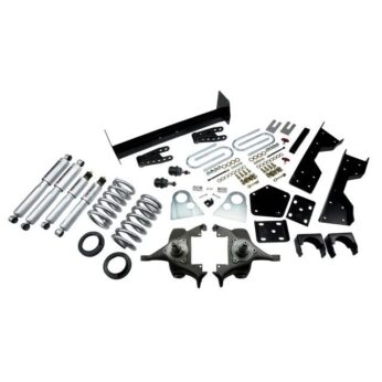 BELLTECH 817SP LOWERING KITS  FRONT AND REAR COMPLETE KIT W/ STREET PERFORMANCE SHOCKS 1994-1999 DODGE RAM 1500 (STD CAB, V8, AUTO TRANS ONLY) 4 IN. OR 5 IN. F/6 IN. OR 7 IN. R DROP W/ STREET PERFORMANCE SHOCKS