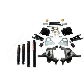 BELLTECH 818ND LOWERING KITS  FRONT AND REAR COMPLETE KIT W/ NITRO DROP 2 SHOCKS 1994-1999 DODGE RAM 1500 (EXT CAB, V8, AUTO TRANS ONLY) 2 IN. F/4 IN. R DROP W/ NITRO DROP II SHOCKS
