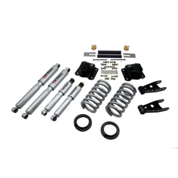 BELLTECH 819SP LOWERING KITS  FRONT AND REAR COMPLETE KIT W/ STREET PERFORMANCE SHOCKS 1994-1999 DODGE RAM 1500 (EXT CAB, V8, AUTO TRANS ONLY) 2 IN. OR 3 IN. F/4 IN. R DROP W/ STREET PERFORMANCE SHOCKS