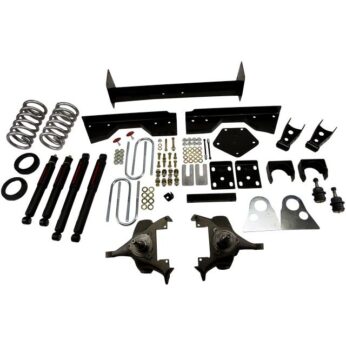 BELLTECH 822ND LOWERING KITS  FRONT AND REAR COMPLETE KIT W/ NITRO DROP 2 SHOCKS 1994-1999 DODGE RAM 1500 (EXT CAB, V8, AUTO TRANS ONLY) 4 IN. OR 5 IN. F/6 IN. OR 7 IN. R DROP W/ NITRO DROP II SHOCKS