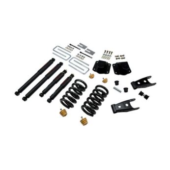 BELLTECH 824ND LOWERING KITS  FRONT AND REAR COMPLETE KIT W/ NITRO DROP 2 SHOCKS 1994-2002 DODGE RAM 3500 (V10 & DIESEL) 3 IN. F/4 IN. R DROP W/ NITRO DROP II SHOCKS