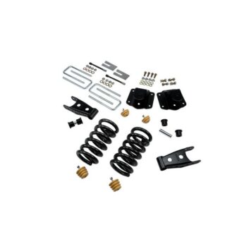 BELLTECH 824 LOWERING KITS  FRONT AND REAR COMPLETE KIT W/O SHOCKS 1994-2002 DODGE RAM 3500 (V10 & DIESEL) 3 IN. F/4 IN. R DROP W/O SHOCKS