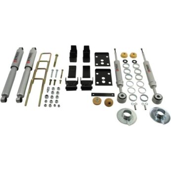 BELLTECH 914SP LOWERING KITS FRONT AND REAR COMPLETE KIT W/ STREET PERFORMANCE SHOCKS 2004-2008 FORD F150 (2WD, (ALL CABS)) +1 IN. TO 3 IN. F/5 IN. R DROP W/ STREET PERFORMANCE SHOCKS