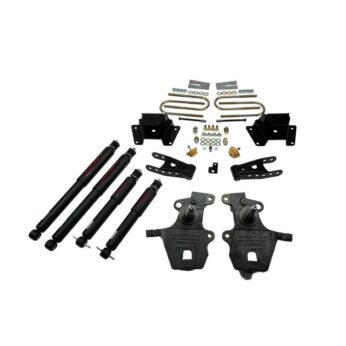 BELLTECH 915ND LOWERING KITS FRONT AND REAR COMPLETE KIT W/ NITRO DROP 2 SHOCKS 1997-2003 FORD F150 ((ALL CABS), V8 ONLY) 2 IN. F/4 IN. R DROP W/ NITRO DROP II SHOCKS