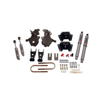 BELLTECH 915SP LOWERING KITS FRONT AND REAR COMPLETE KIT W/ STREET PERFORMANCE SHOCKS 1997-2003 FORD F150 ((ALL CABS), V8 ONLY) 2 IN. F/4 IN. R DROP W/ STREET PERFORMANCE SHOCKS
