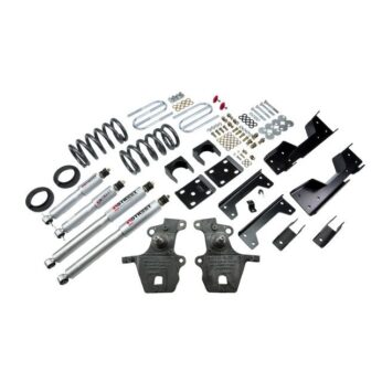 BELLTECH 919SP LOWERING KITS FRONT AND REAR COMPLETE KIT W/ STREET PERFORMANCE SHOCKS 1997-2003 FORD F150 (SUPER CREW V8 ONLY) 4 IN. OR 5 IN. F/6 IN. R DROP W/ STREET PERFORMANCE SHOCKS