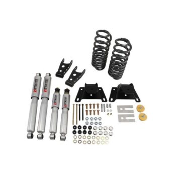 BELLTECH 924SP LOWERING KITS  FRONT AND REAR COMPLETE KIT W/ STREET PERFORMANCE SHOCKS 1987-1996 FORD F150 (STD CAB) 2 IN. F/4 IN. R DROP W/ STREET PERFORMANCE SHOCKS