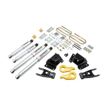 BELLTECH 938SP LOWERING KITS  FRONT AND REAR COMPLETE KIT W/ STREET PERFORMANCE SHOCKS 1997-2003 FORD F150 ((ALL CABS), 4WD) 1 IN. OR 3 IN. F/4 IN. R DROP W/ STREET PERFORMANCE SHOCKS