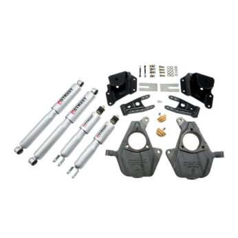 BELLTECH 946SP LOWERING KITS  FRONT AND REAR COMPLETE KIT W/ STREET PERFORMANCE SHOCKS 2005-2006 CHEVROLET SILVERADO/SIERRA (STD CAB, W/ FACTORY FRONT TORSION BAR) 2 IN. F/3 IN. R DROP W/ STREET PERFORMANCE SHOCKS