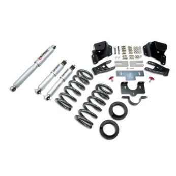 BELLTECH 950SP LOWERING KITS  FRONT AND REAR COMPLETE KIT W/ STREET PERFORMANCE SHOCKS 1999-2006 CHEVROLET SILVERADO/SIERRA (EXT CAB) 2 IN. OR 3 IN. F/3 IN. R DROP W/ STREET PERFORMANCE SHOCKS