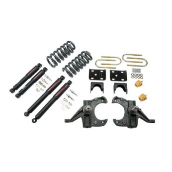 BELLTECH 953ND LOWERING KITS FRONT AND REAR COMPLETE KIT W/ NITRO DROP 2 SHOCKS 1973-1987 CHEVROLET BLAZER/JIMMY (1 1/4 ROTOR) 4 IN. F/6 IN. R DROP W/ NITRO DROP II SHOCKS