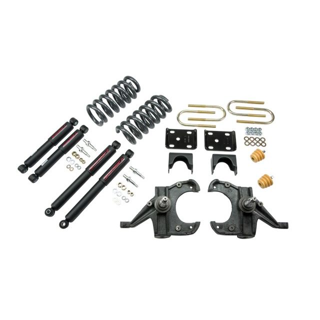 BELLTECH 953ND LOWERING KITS FRONT AND REAR COMPLETE KIT W/ NITRO DROP 2 SHOCKS 1973-1987 CHEVROLET BLAZER/JIMMY (1 1/4 ROTOR) 4 IN. F/6 IN. R DROP W/ NITRO DROP II SHOCKS