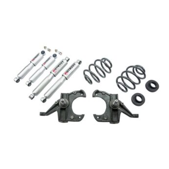BELLTECH 955SP LOWERING KITS FRONT AND REAR COMPLETE KIT W/ STREET PERFORMANCE SHOCKS 1963-1970 CHEVROLET C10 3 IN. F/3 IN. OR 4 IN. R DROP W/ STREET PERFORMANCE SHOCKS