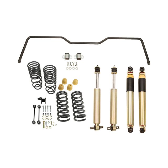 BELLTECH 963HKP PERF HNDLNG KIT PLUS COMPLETE KIT INC. DAMPING ADJUSTABLE STREET PERFORMANCE SHOCKS & REAR SWAY BAR 2009-2018 DODGE RAM 1500 ALL CABS (W/O AIR SUSP) SHORT BED, V8 ONLY