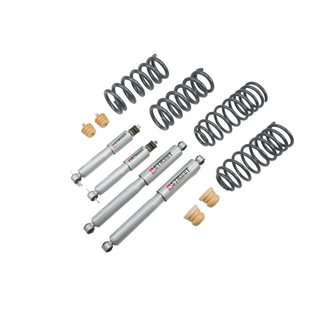 BELLTECH 963SP LOWERING KITS FRONT AND REAR COMPLETE KIT W/ STREET PERFORMANCE SHOCKS 2009-2018 DODGE RAM 1500 (QUAD CAB) 2 IN. F/4 IN. R DROP W/ STREET PERFORMANCE SHOCKS