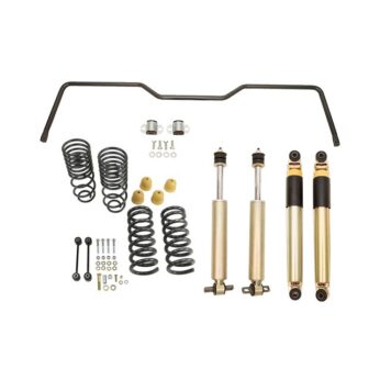 BELLTECH 964HKP PERF HNDLNG KIT PLUS COMPLETE KIT INC. DAMPING ADJUSTABLE STREET PERFORMANCE SHOCKS & REAR SWAY BAR 2009-2018 DODGE RAM 1500 REG CABS (W/O AIR SUSP) SHORT BED, V8 ONLY