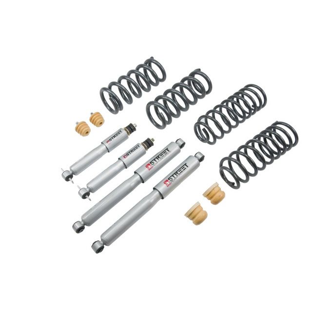 BELLTECH 964SP LOWERING KITS FRONT AND REAR COMPLETE KIT W/ STREET PERFORMANCE SHOCKS 2009-2018 DODGE RAM 1500 (STD CAB) 2 IN. F/4 IN. R DROP W/ STREET PERFORMANCE SHOCKS
