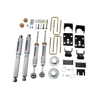 BELLTECH 971SP LOWERING KITS  FRONT AND REAR COMPLETE KIT W/ STREET PERFORMANCE SHOCKS 2009-2013 FORD F150 STD. CAB 2WD SHORT BED +1 IN. TO -3 IN. F/5.5 IN. R DROP W/ STREET PERFORMANCE SHOCKS