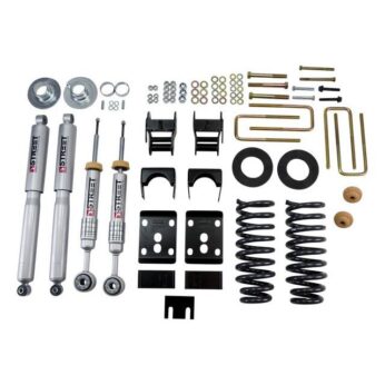 BELLTECH 980SP LOWERING KITS  FRONT AND REAR COMPLETE KIT W/ STREET PERFORMANCE SHOCKS 2009-2013 FORD F150 STD CAB SHORT BED 2 IN. OR 3 IN. F/4 IN. R DROP W/ STREET PERFORMANCE SHOCKS