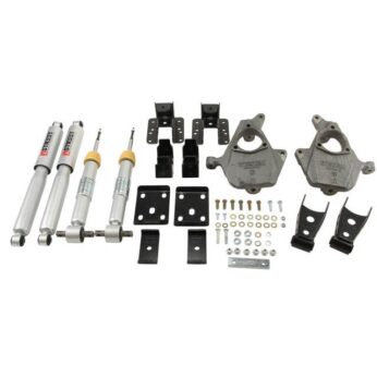 BELLTECH 986SP LOWERING KITS  FRONT AND REAR COMPLETE KIT W/ STREET PERFORMANCE SHOCKS 2014-2015 CHEVROLET SILVERADO/SIERRA (ALL CABS) 2WD 2 IN. F/4 IN. R DROP W/ STREET PERFORMANCE SHOCKS