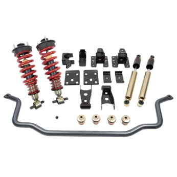 BELLTECH 987HKP PERF HNDLNG KIT PLUS COMPLETE KIT INC. DAMPING/HEIGHT ADJUSTABLE FRONT COILOVERS & FRONT SWAY BAR 2014-2018 CHEVROLET SILVERADO/SIERRA 1500 (ALL CABS) SHORT BED
