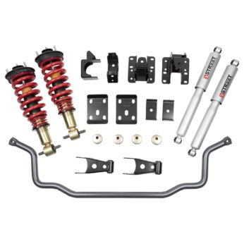 BELLTECH 987HK PERF HANDLING KIT COMPLETE KIT INC. HEIGHT ADJUSTABLE FRONT COILOVERS & FRONT SWAY BAR 2014-2018 CHEVROLET SILVERADO/SIERRA 1500 (ALL CABS) SHORT BED