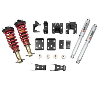 BELLTECH 987SPC PERF COILOVER KIT COMPLETE KIT INC. HEIGHT ADJUSTABLE FRONT COILOVERS 2014-2018 CHEVROLET SILVERADO/SIERRA 1500 2WD/4WD (ALL CABS) SHORT BED