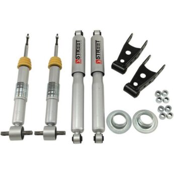 BELLTECH 990SP LOWERING KITS  FRONT AND REAR COMPLETE KIT W/ STREET PERFORMANCE SHOCKS 2014-2018 CHEVROLET SILVERADO/SIERRA (ALL CABS) 2WD +1 IN. TO -2 IN. F/2 IN. OR 3 IN. R DROP W/ STREET PERFORMANCE SHOCKS