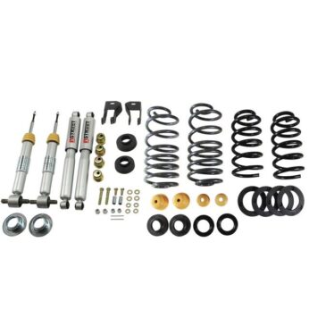 BELLTECH 998SP LOWERING KITS  FRONT AND REAR COMPLETE KIT W/ STREET PERFORMANCE SHOCKS 2015- CHEVROLET SUBURBAN/YUKON XL (W/OUT FACTORY AUTORIDE, EXC. MAGNETIC RIDE, 2WD) 1 IN. OR 2 IN. F/ 3 IN. OR 4 IN. R W/ STREET PERFORMANCE SHOCKS