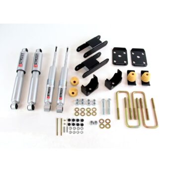 BELLTECH 999SP LOWERING KITS  FRONT AND REAR COMPLETE KIT W/ STREET PERFORMANCE SHOCKS 2015-2017 CHEVROLET COLORADO/CANYON (EXT/CREW CAB SHORT BED) 0 IN.-3 IN. F/ 4 IN. R W/ STREET PERFORMANCE SHOCKS