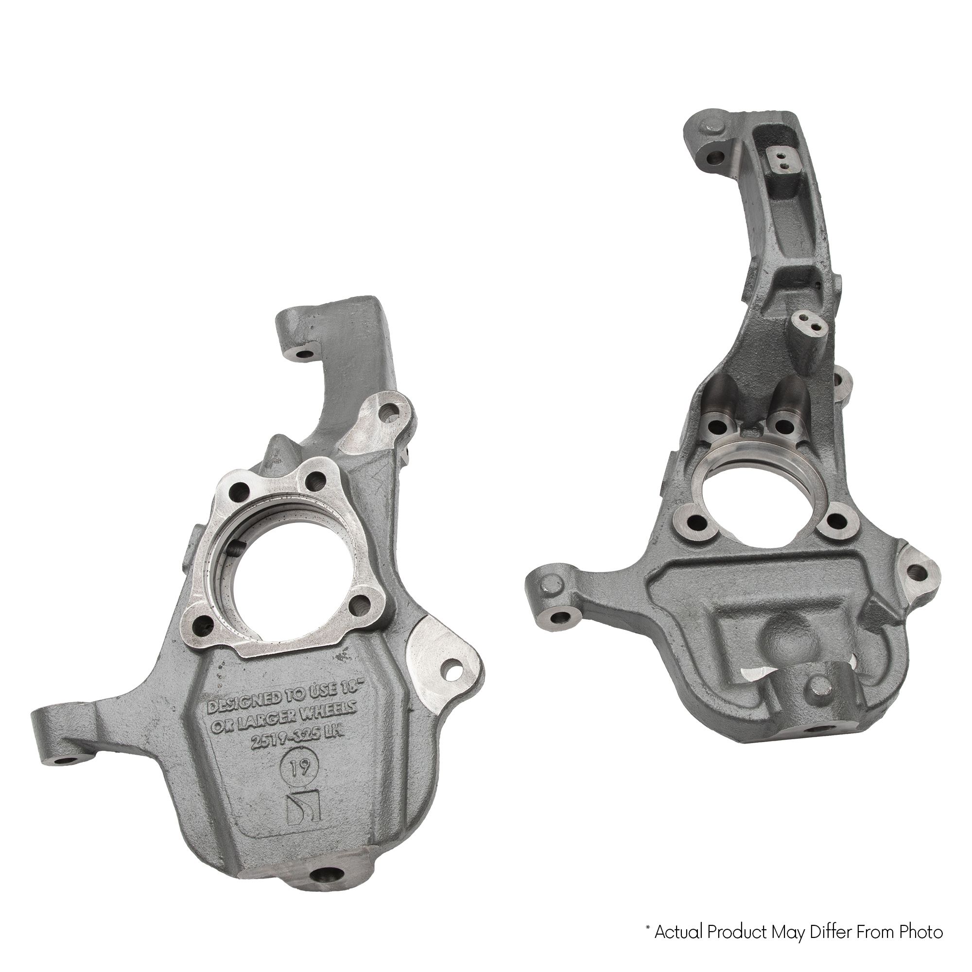 BELLTECH 2100 DROP SPINDLE SET 2 IN. DROP SPINDLE SET 1982-2004 CHEVROLET S10/S15 (ALL CABS), 4&6 CYL.) 83-97 CHEVROLET BLAZER/JIMMY 96-00 ISUZU HOMBRE 2 IN. DROP SPINDLE