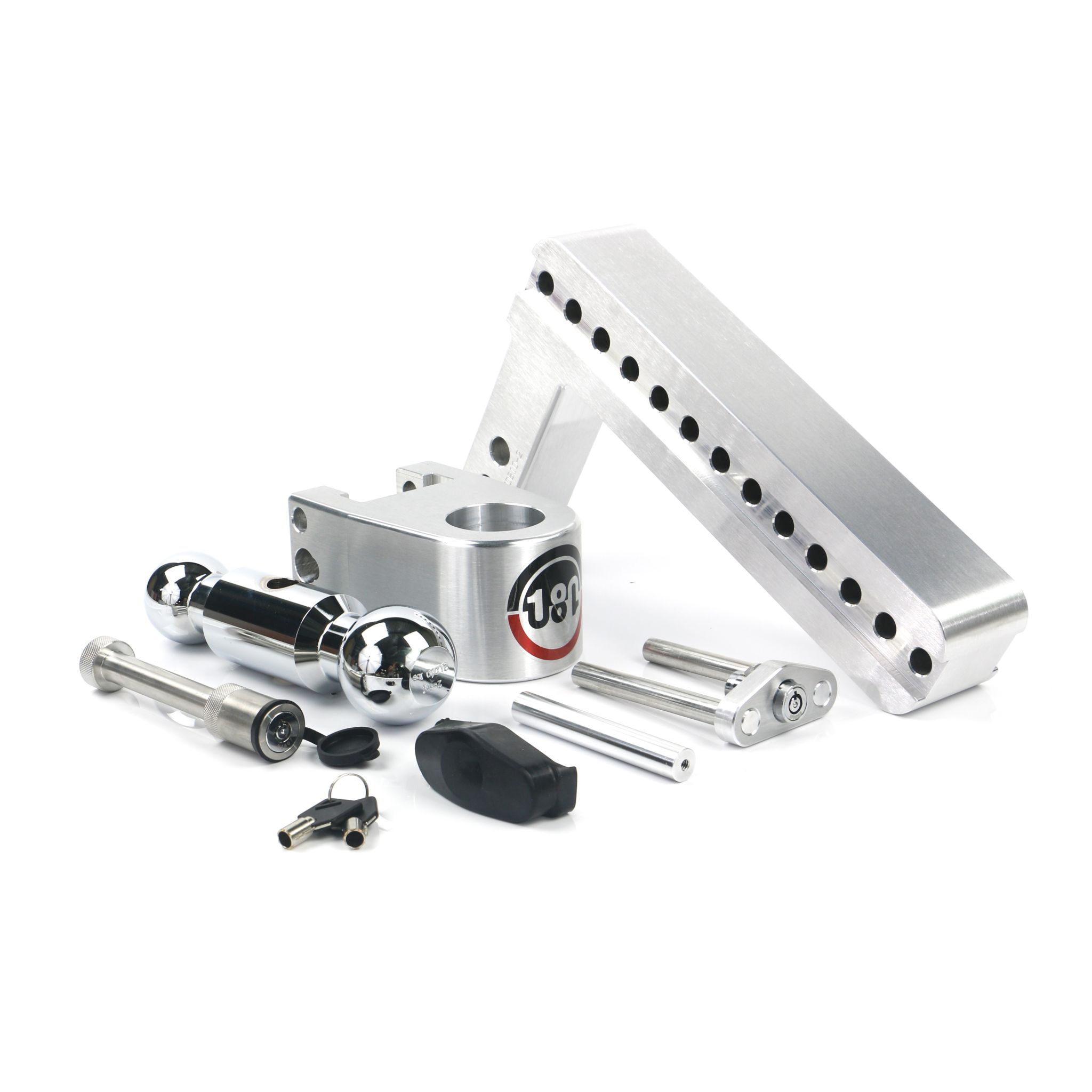 Weigh Safe Turnover Ball 10" Drop Hitch with 2" Shank- Keyed Alike WS05 Included