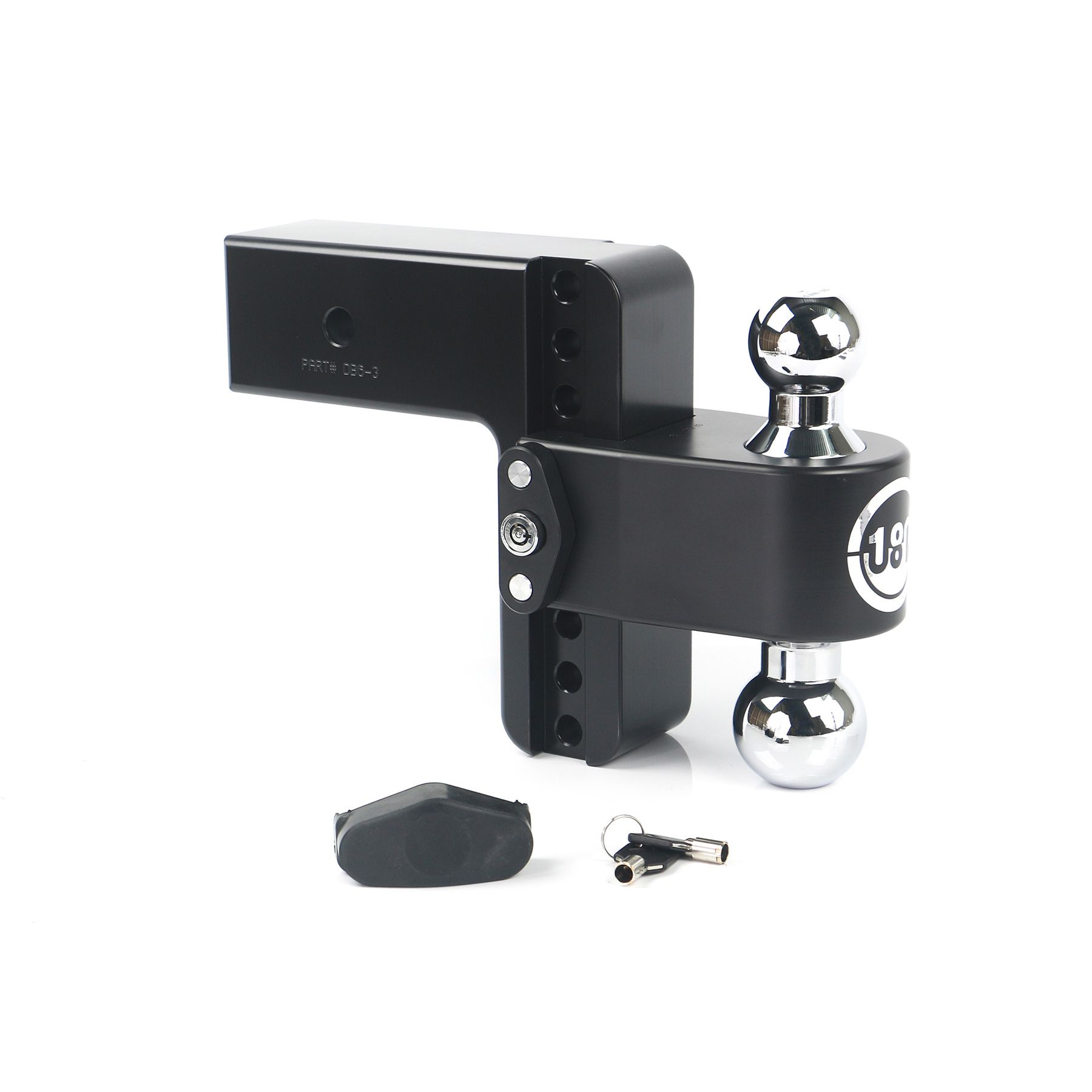 180 Hitch Chrome 6" Drop Hitch with 3" Shank