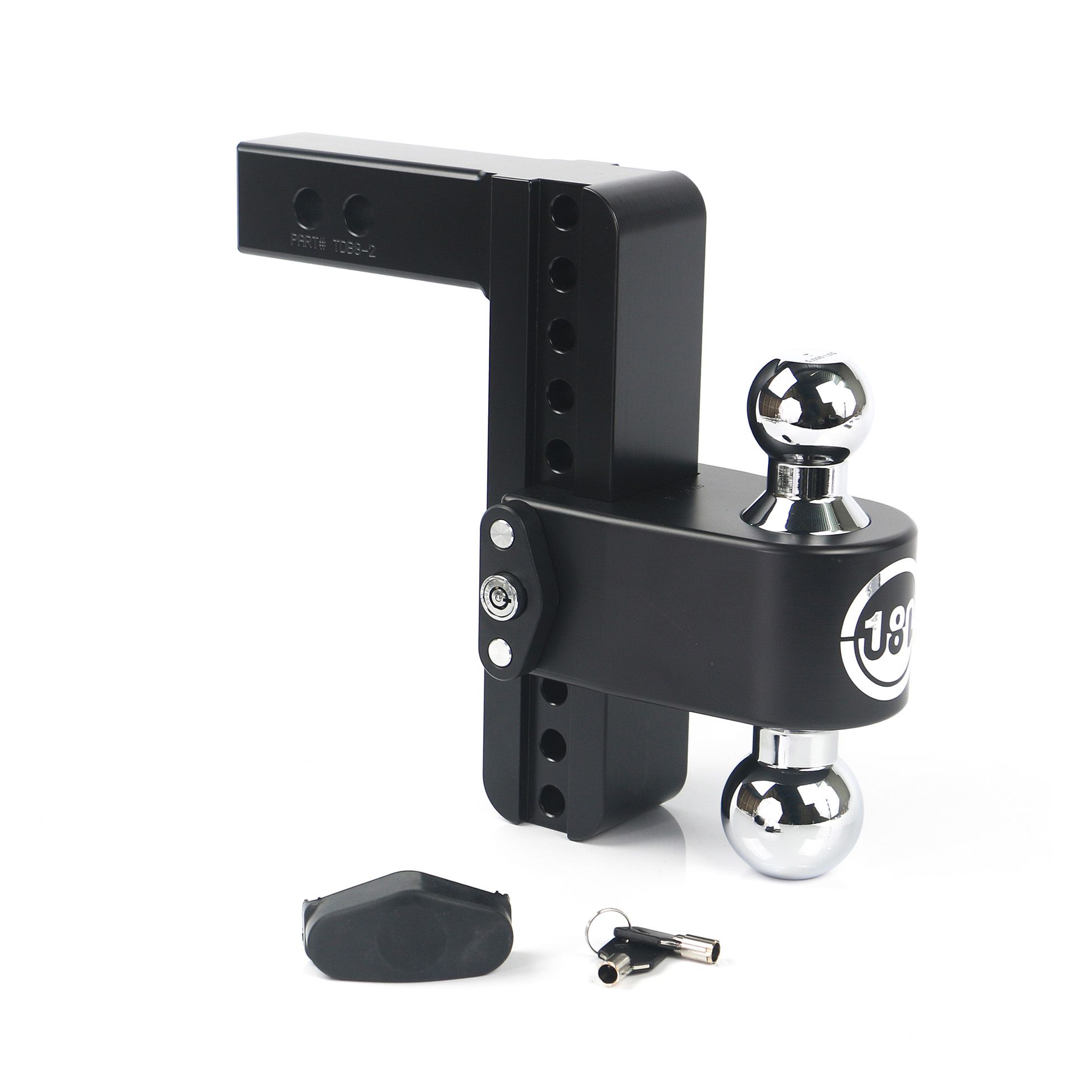 180 Hitch Chrome 8" Drop Hitch with 2" Shank