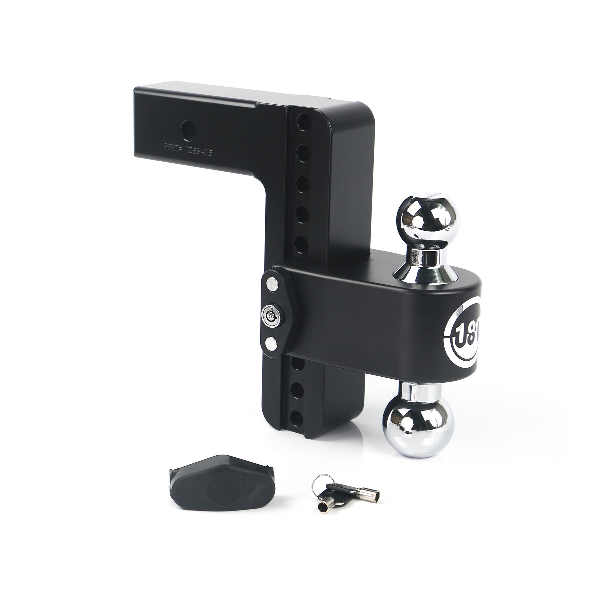 180 Hitch Chrome 8" Drop Hitch with 2.5" Shank