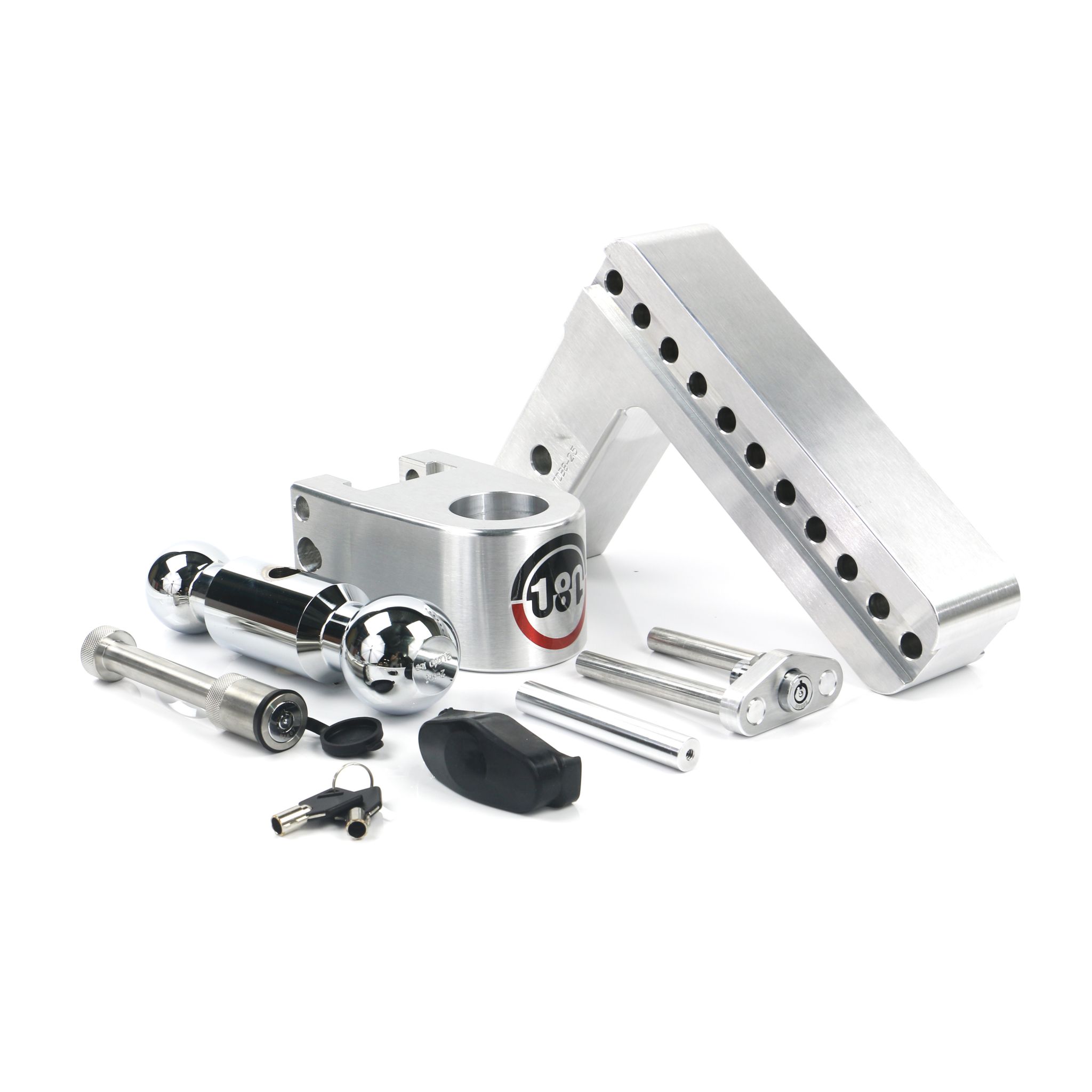 Weigh Safe Turnover Ball 8" Drop Hitch with 2.5" Shank Keyed Alike WS05 Included