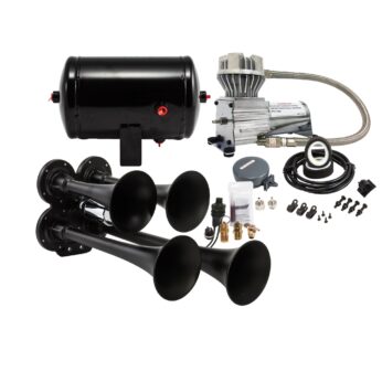 Kleinn Air Horns - HK4-1 - Black Quad Air Horn Kit